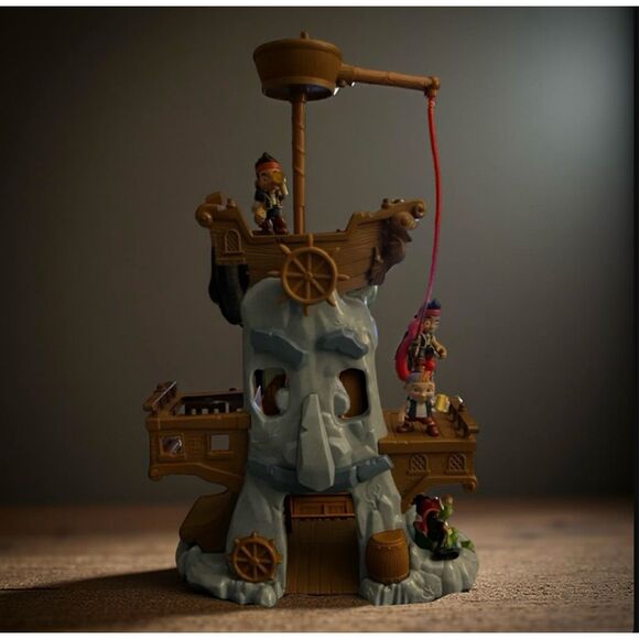 Jake And The Never Land Pirates Hook's Adventure Rock Play Set Capt Hook - Picture 1 of 8